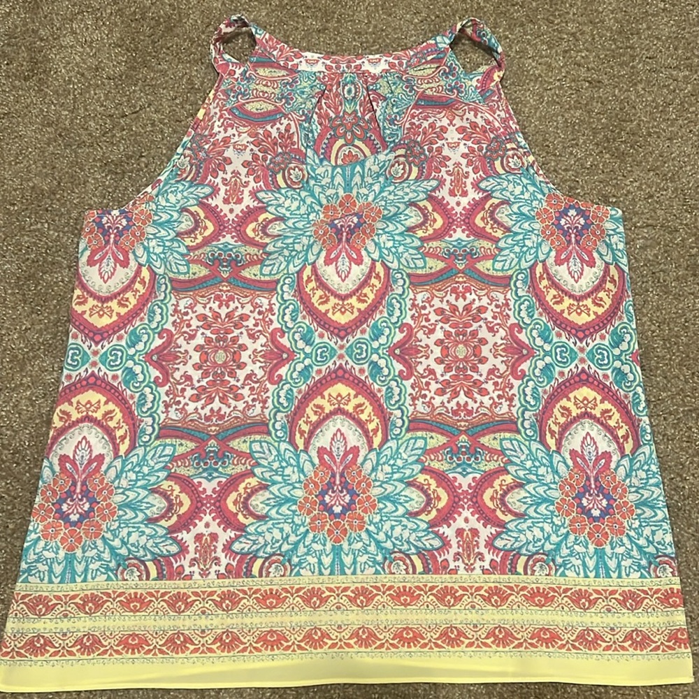 NWOT Rose‎ & Olive Boho Tank/Blouse in XL - Picture 5 of 5